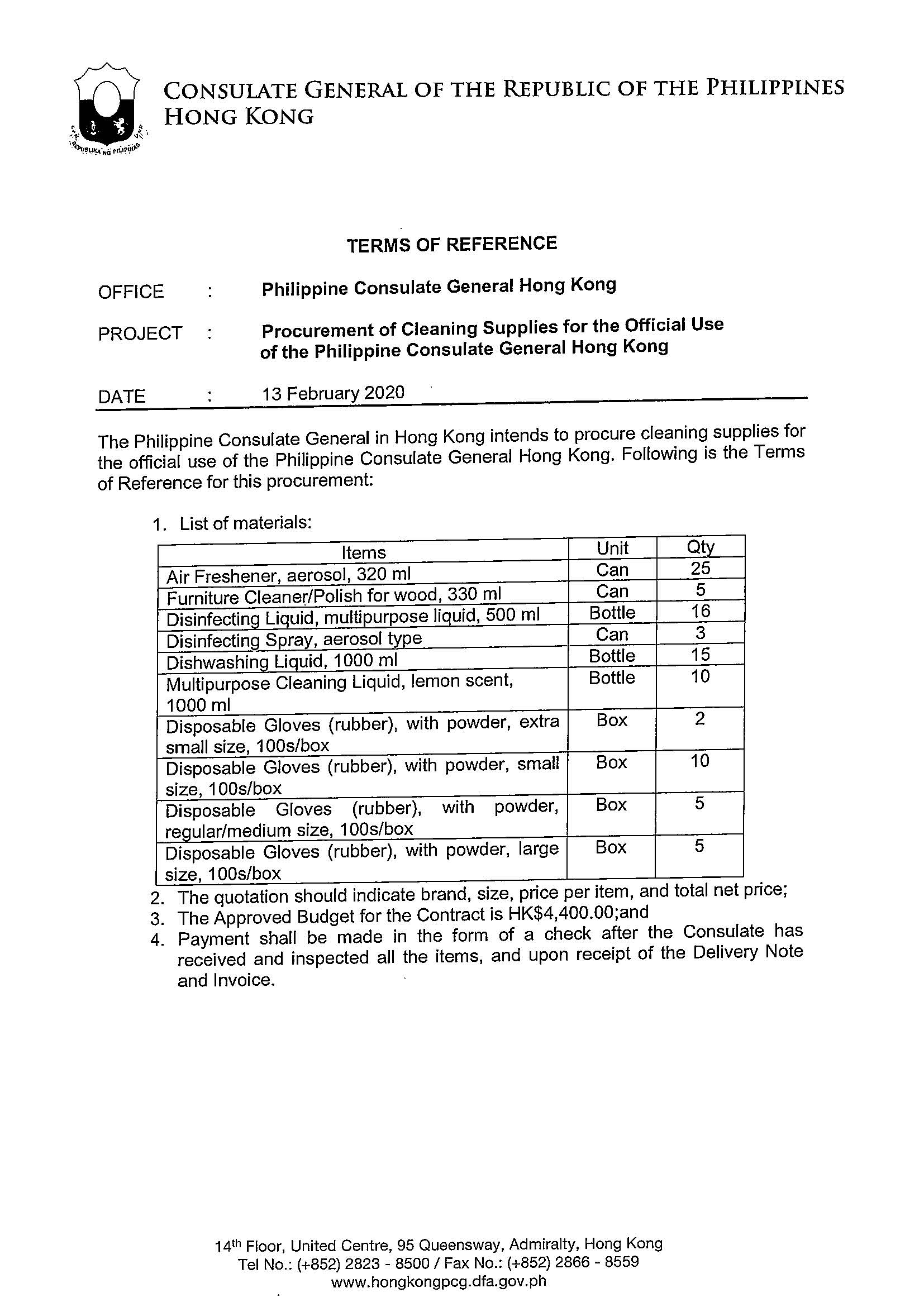 RFQ CleaningSupplies Page 2